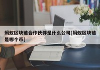 蚂蚁区块链合作伙伴是什么公司[蚂蚁区块链是哪个币]